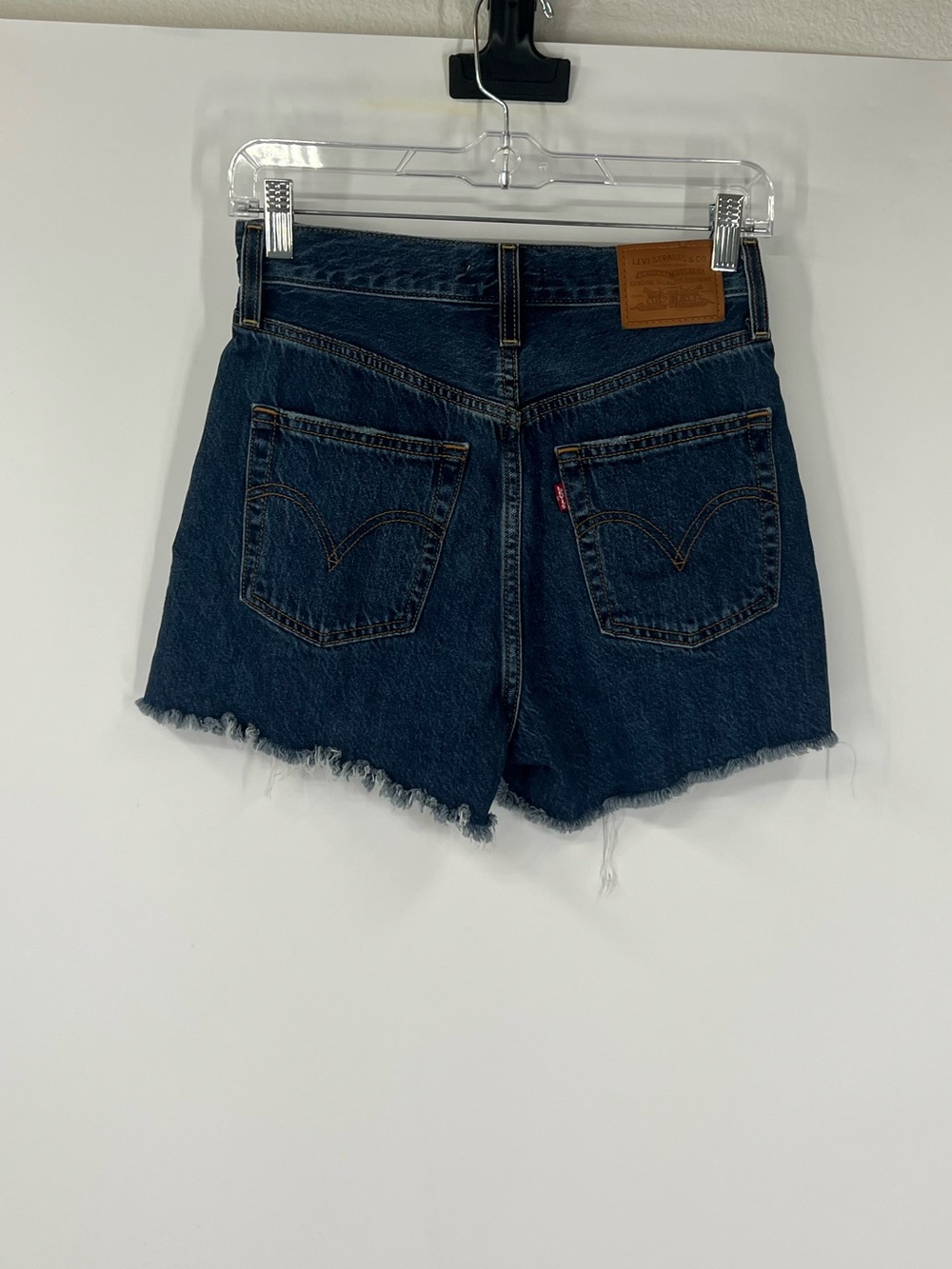 Levi’s Ribcage Button Fly Denim Shorts High Rise - Picture 5 of 8